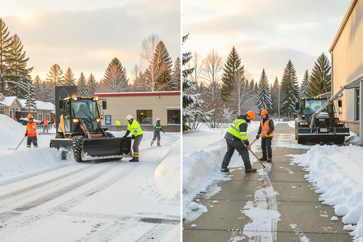 Asphalt Driveway Deicing in Bothell, King County, WA - Check the surface temperature and existing ice bond