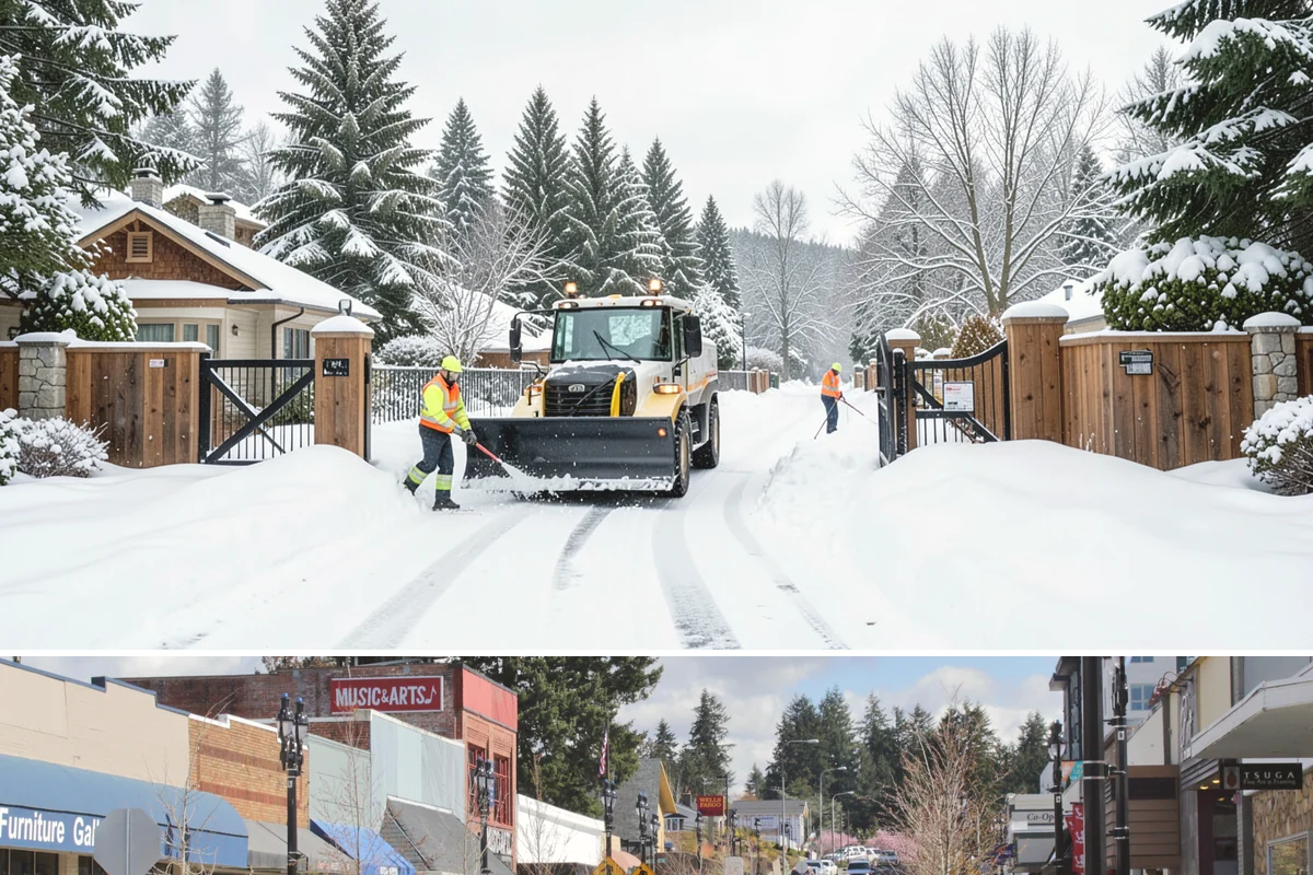 Asphalt Driveway Deicing in Bothell, King County, WA - Treat asphalt driveways during clear, cold nights after a thaw, the classic refreeze setup in the lowlands from December through...