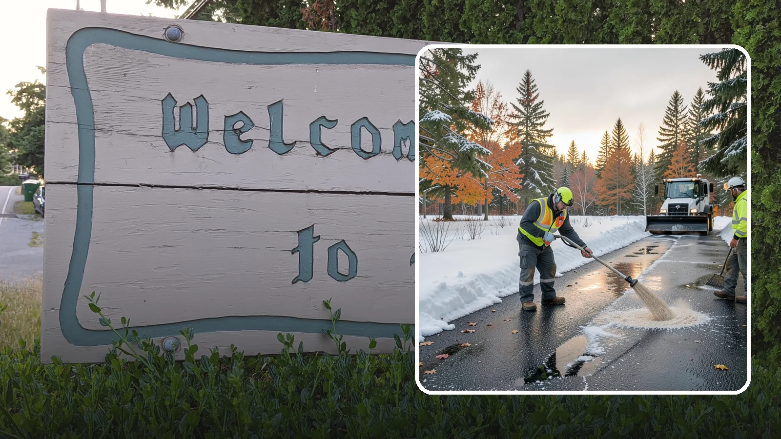 Asphalt Driveway Deicing in Brier, Snohomish County, WA - Targeted deicing of asphalt driveways to break the black ice that forms during Western Washington's melt-and-refreeze nights.
