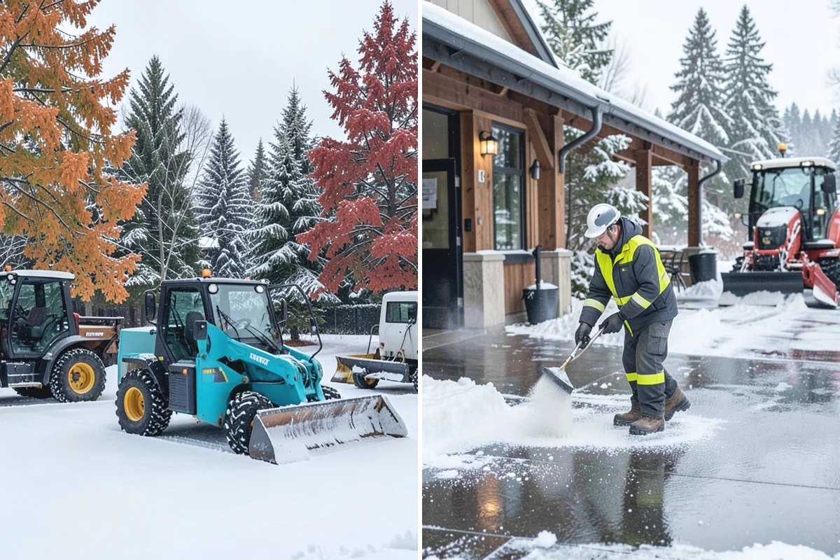 Asphalt Driveway Deicing in Buckley, Pierce County, WA - Check the surface temperature and existing ice bond