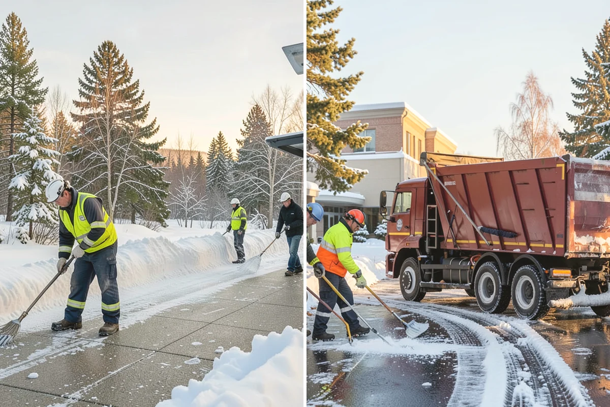 Asphalt Driveway Deicing in Burlington, Skagit County, WA - Check the surface temperature and existing ice bond