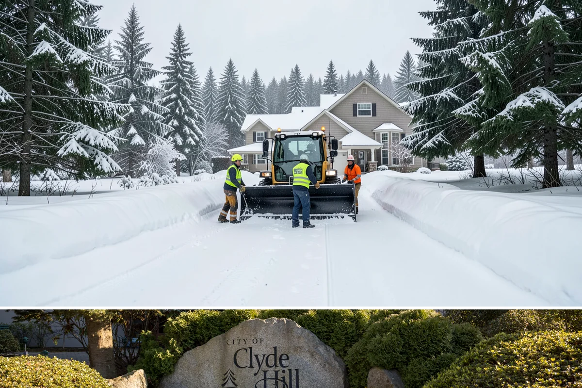Asphalt Driveway Deicing in Clyde Hill, King County, WA - Treat asphalt driveways during clear, cold nights after a thaw, the classic refreeze setup in the lowlands from December through...