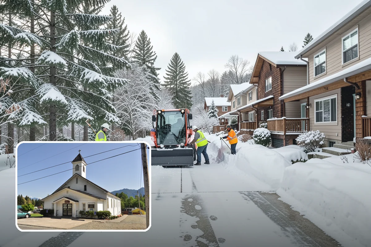 Asphalt Driveway Deicing in Concrete, Skagit County, WA - Breaks the black ice that forms on asphalt after sunset