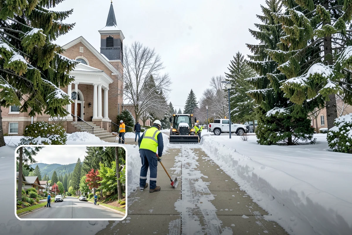 Asphalt Driveway Deicing in Darrington, Snohomish County, WA - Breaks the black ice that forms on asphalt after sunset