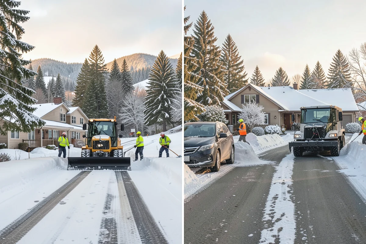 Asphalt Driveway Deicing in Darrington, Snohomish County, WA - Check the surface temperature and existing ice bond