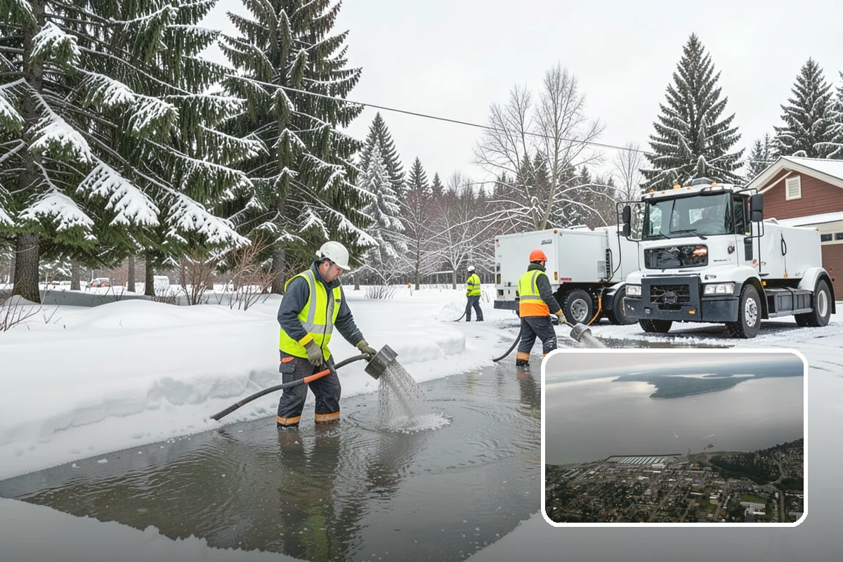 Asphalt Driveway Deicing in Des Moines, King County, WA - Breaks the black ice that forms on asphalt after sunset
