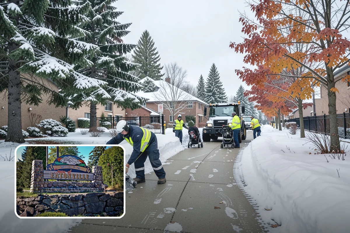 Asphalt Driveway Deicing in Eatonville, Pierce County, WA - Breaks the black ice that forms on asphalt after sunset