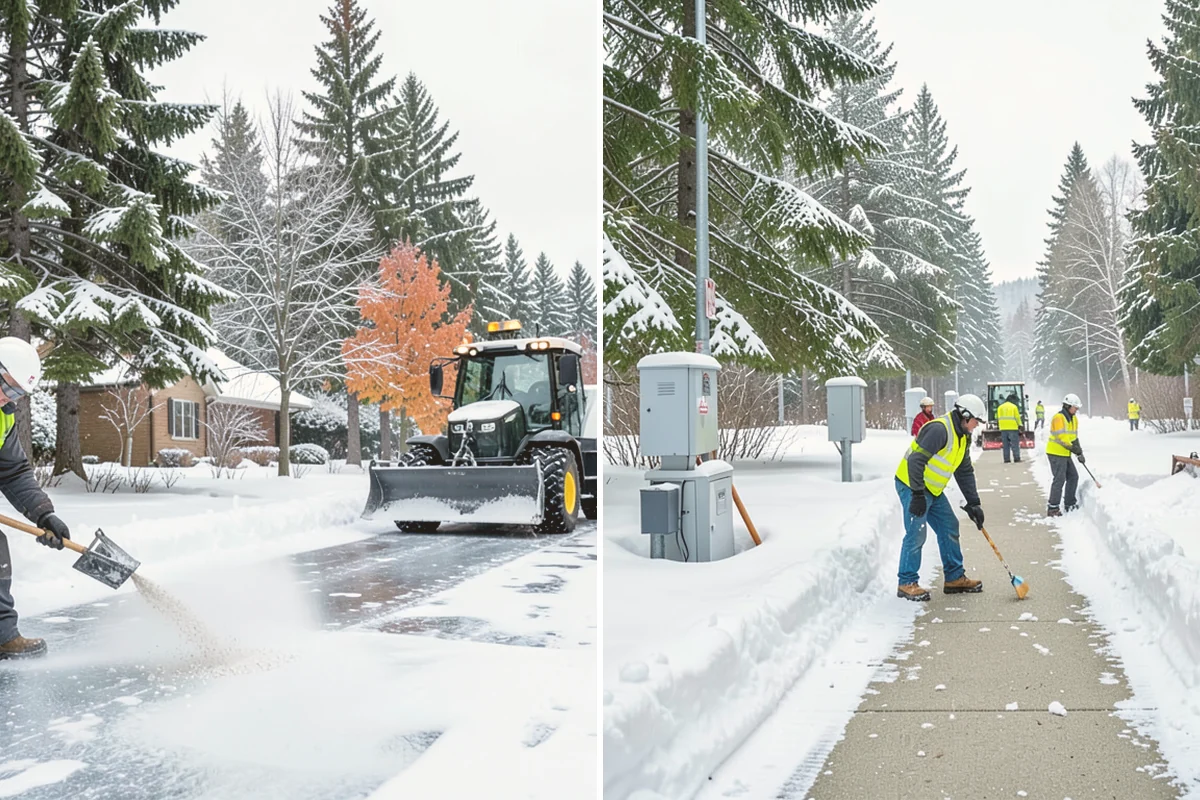 Asphalt Driveway Deicing in Eatonville, Pierce County, WA - Check the surface temperature and existing ice bond