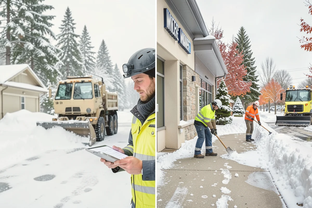 Asphalt Driveway Deicing in Fife, Pierce County, WA - Check the surface temperature and existing ice bond
