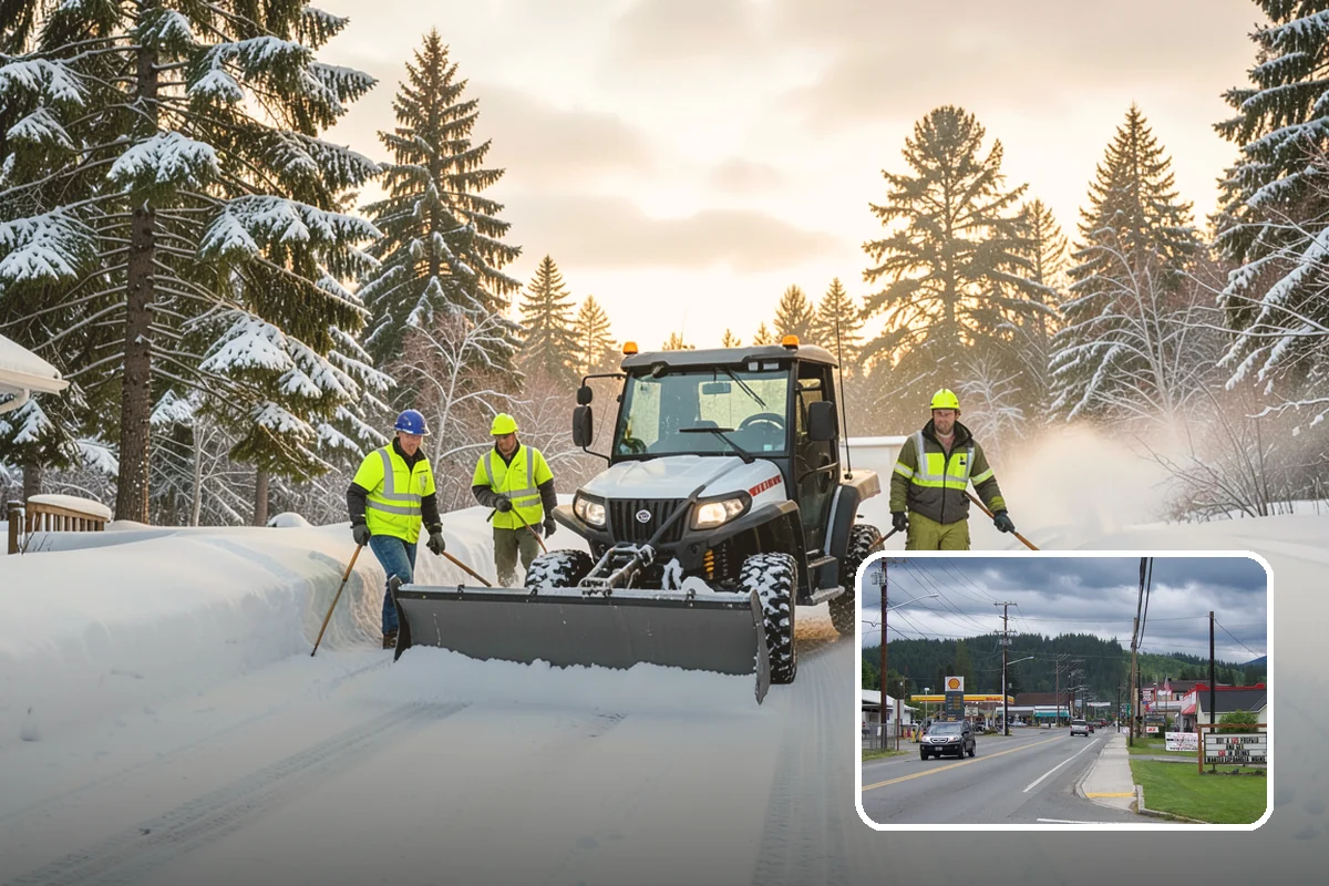 Asphalt Driveway Deicing in Granite Falls, Snohomish County, WA - Breaks the black ice that forms on asphalt after sunset