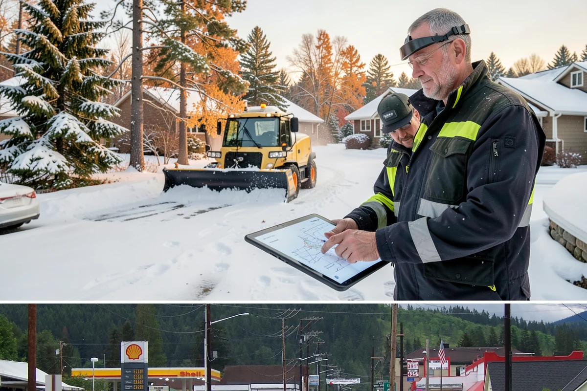 Asphalt Driveway Deicing in Granite Falls, Snohomish County, WA - Treat asphalt driveways during clear, cold nights after a thaw, the classic refreeze setup in the lowlands from December through...
