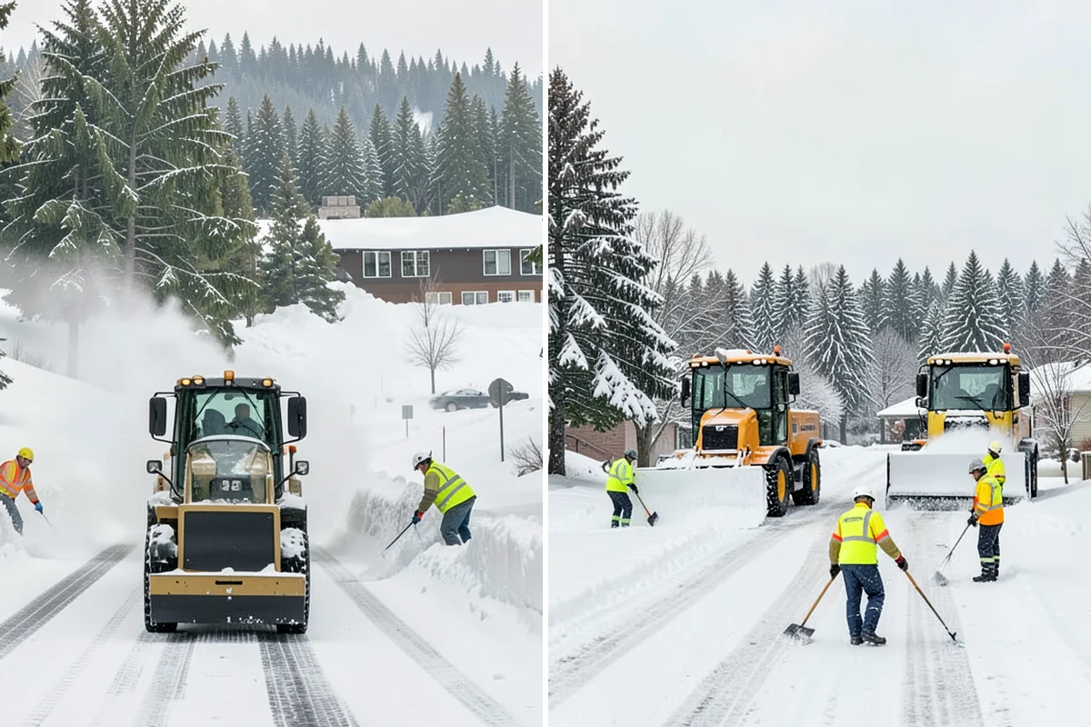 Asphalt Driveway Deicing in Hunts Point, King County, WA - Check the surface temperature and existing ice bond