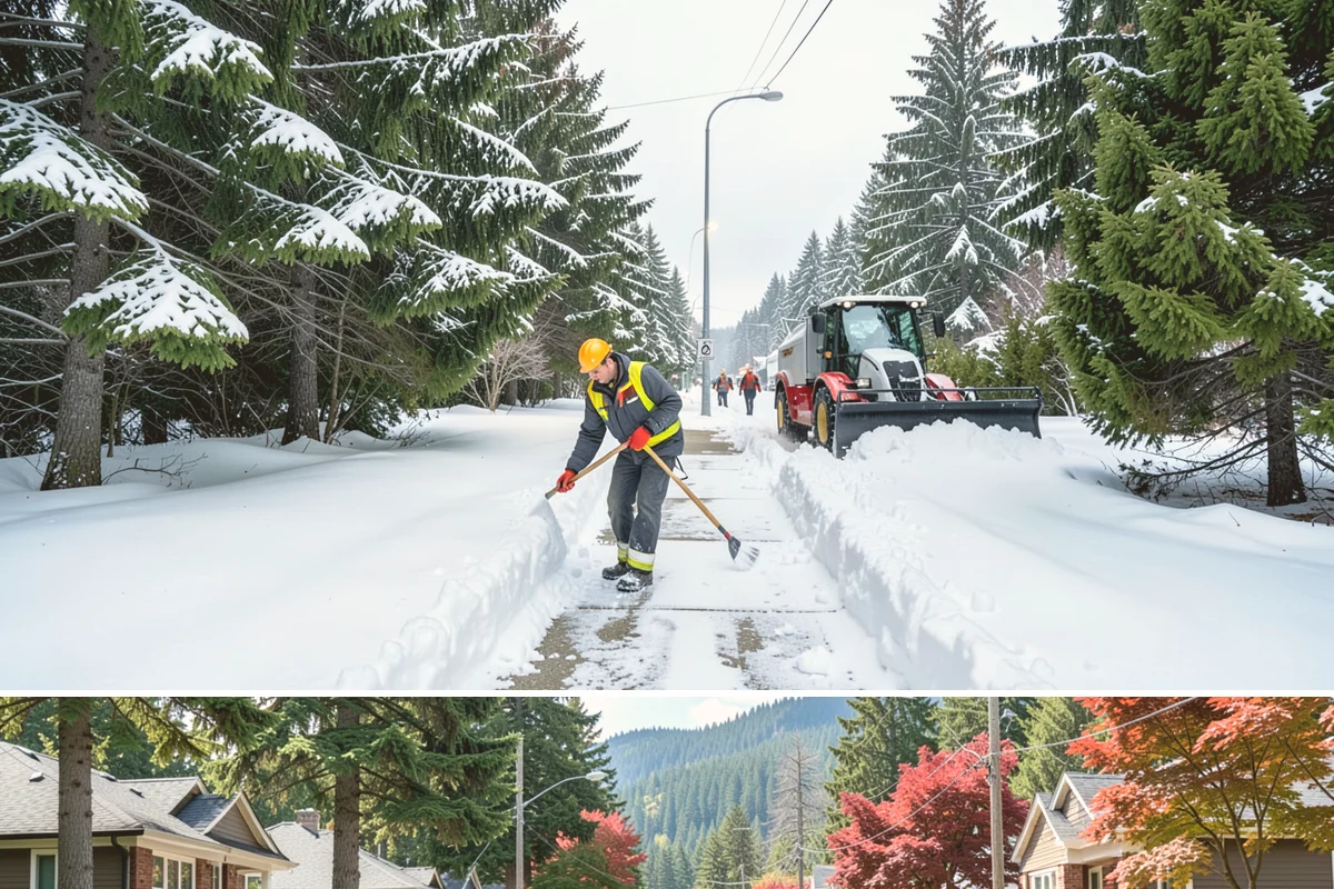 Asphalt Driveway Deicing in Hunts Point, King County, WA - Treat asphalt driveways during clear, cold nights after a thaw, the classic refreeze setup in the lowlands from December through...