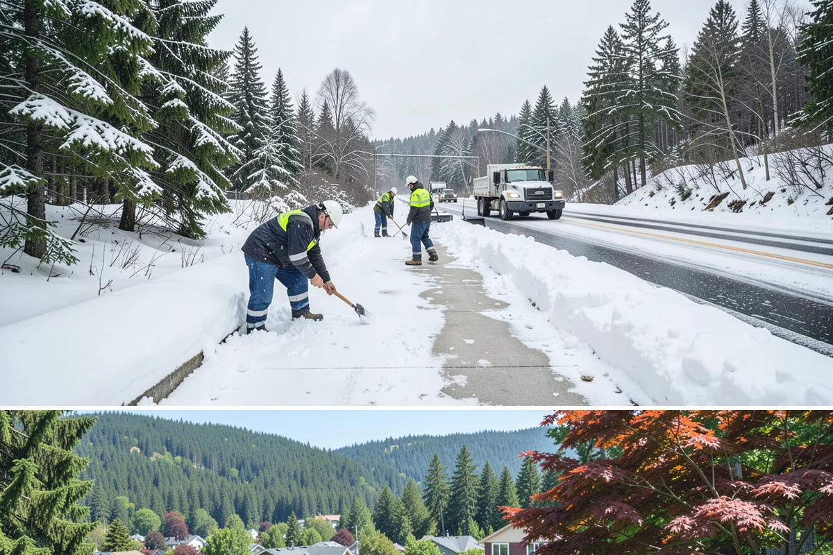 Asphalt Driveway Deicing in Index, Snohomish County, WA - Treat asphalt driveways during clear, cold nights after a thaw, the classic refreeze setup in the lowlands from December through...