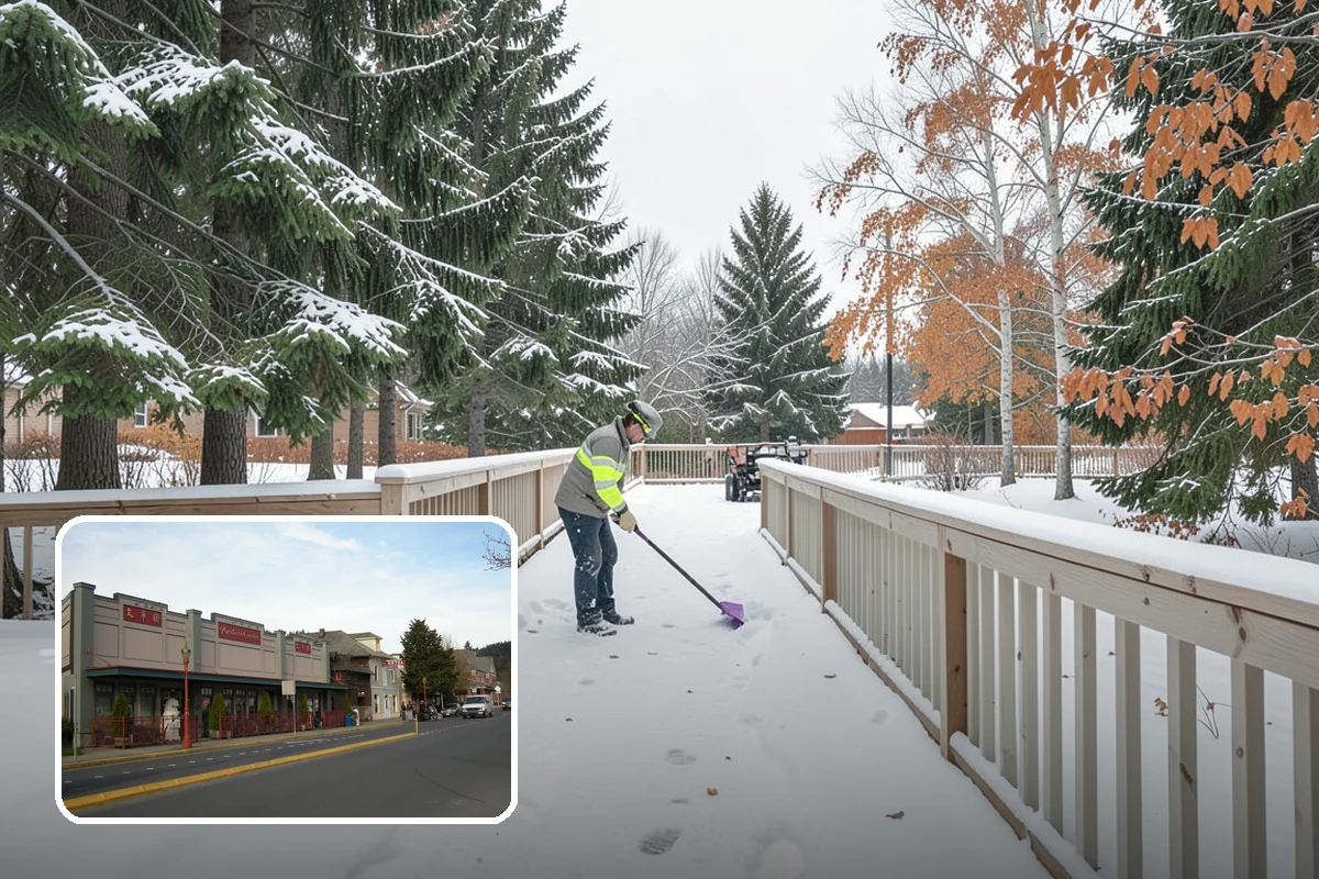 Asphalt Driveway Deicing in Issaquah, King County, WA - Breaks the black ice that forms on asphalt after sunset