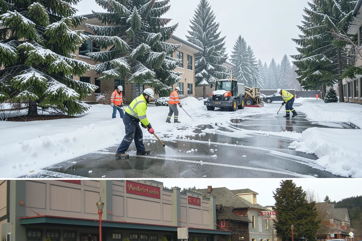Asphalt Driveway Deicing in Issaquah, King County, WA - Treat asphalt driveways during clear, cold nights after a thaw, the classic refreeze setup in the lowlands from December through...