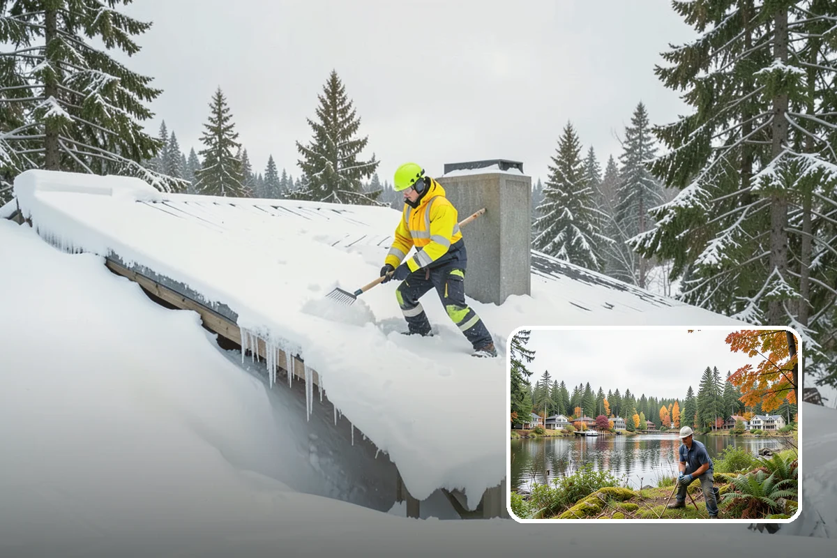 Asphalt Driveway Deicing in La Conner, Skagit County, WA - Breaks the black ice that forms on asphalt after sunset