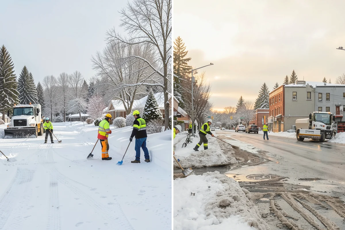 Asphalt Driveway Deicing in La Conner, Skagit County, WA - Check the surface temperature and existing ice bond