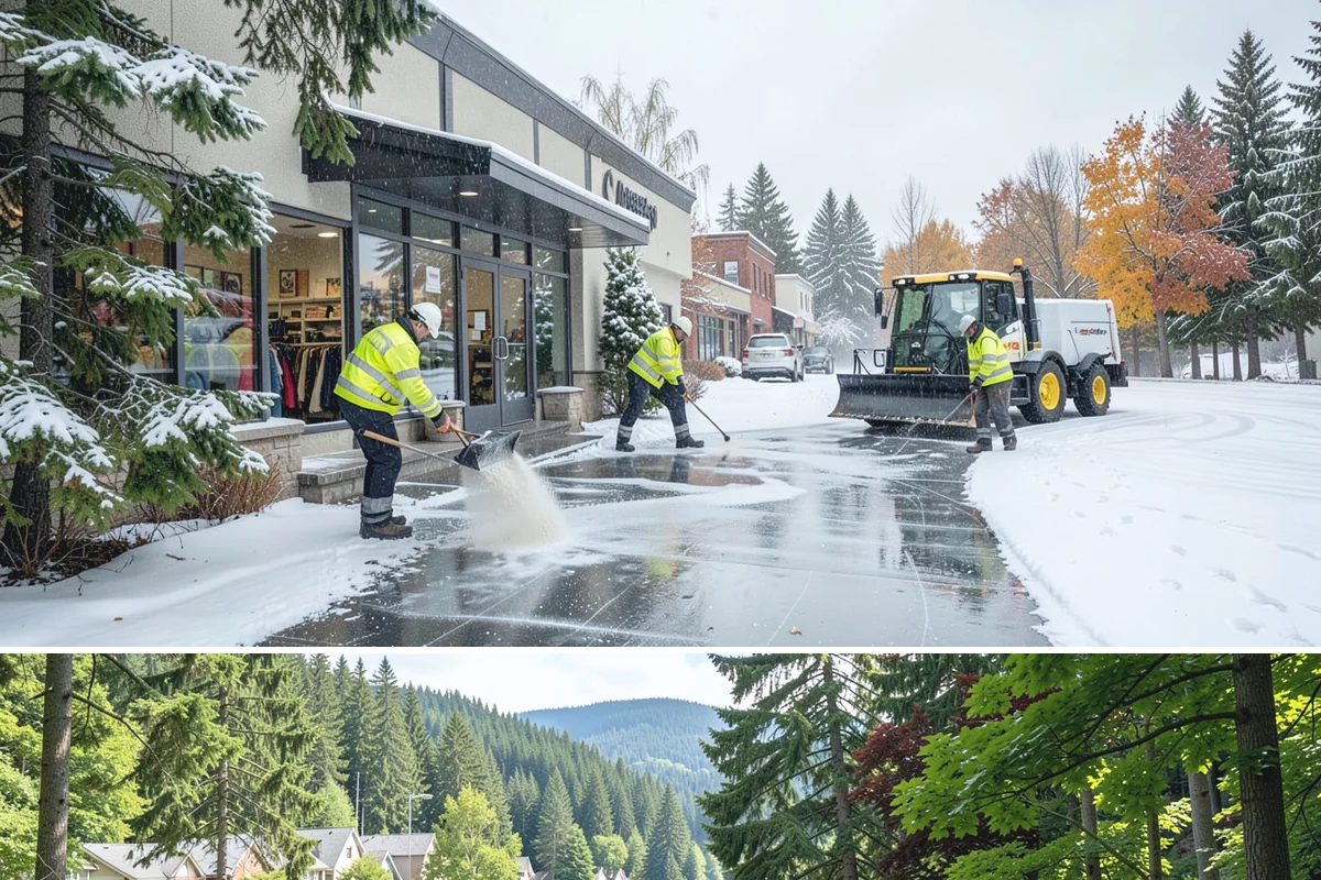 Asphalt Driveway Deicing in Lake Forest Park, King County, WA - Treat asphalt driveways during clear, cold nights after a thaw, the classic refreeze setup in the lowlands from December through...