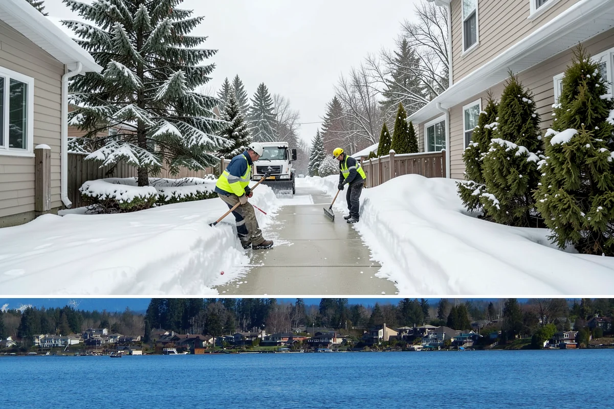 Asphalt Driveway Deicing in Lake Stevens, Snohomish County, WA - Treat asphalt driveways during clear, cold nights after a thaw, the classic refreeze setup in the lowlands from December through...
