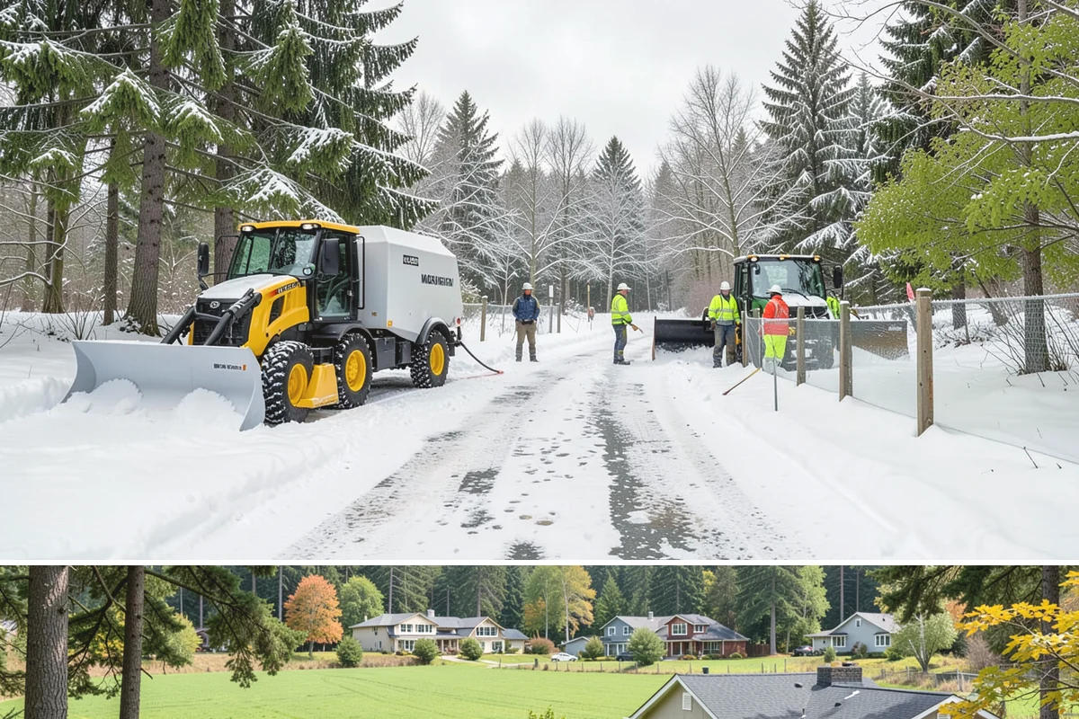 Asphalt Driveway Deicing in Lyman, Skagit County, WA - Treat asphalt driveways during clear, cold nights after a thaw, the classic refreeze setup in the lowlands from December through...