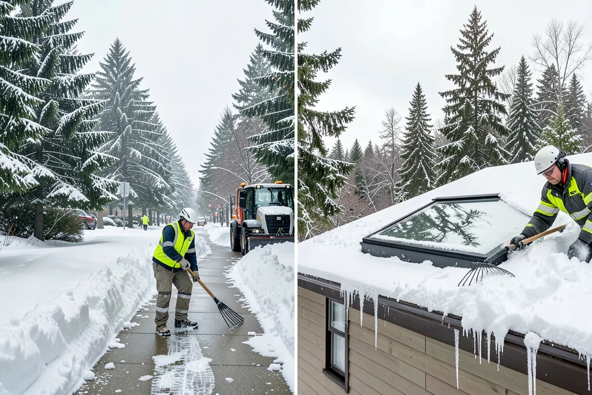 Asphalt Driveway Deicing in Maple Valley, King County, WA - Check the surface temperature and existing ice bond
