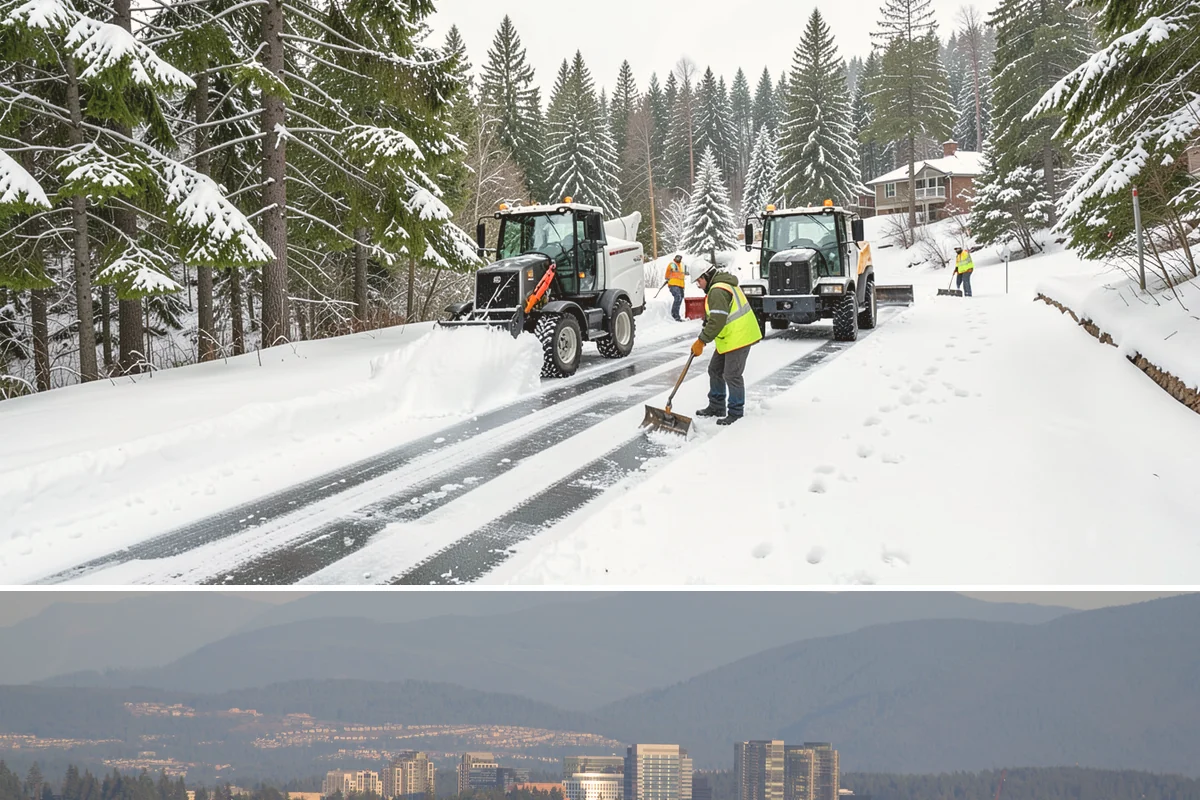 Asphalt Driveway Deicing in Medina, King County, WA - Treat asphalt driveways during clear, cold nights after a thaw, the classic refreeze setup in the lowlands from December through...
