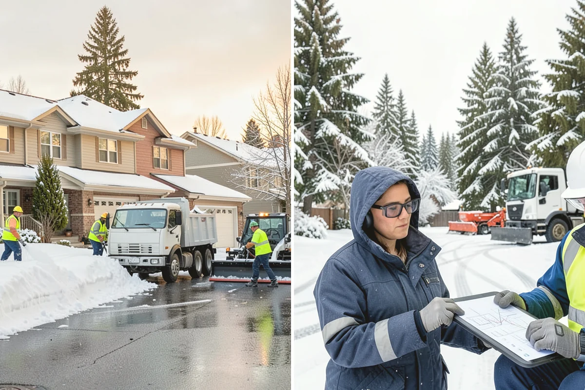 Asphalt Driveway Deicing in Mercer Island, King County, WA - Check the surface temperature and existing ice bond