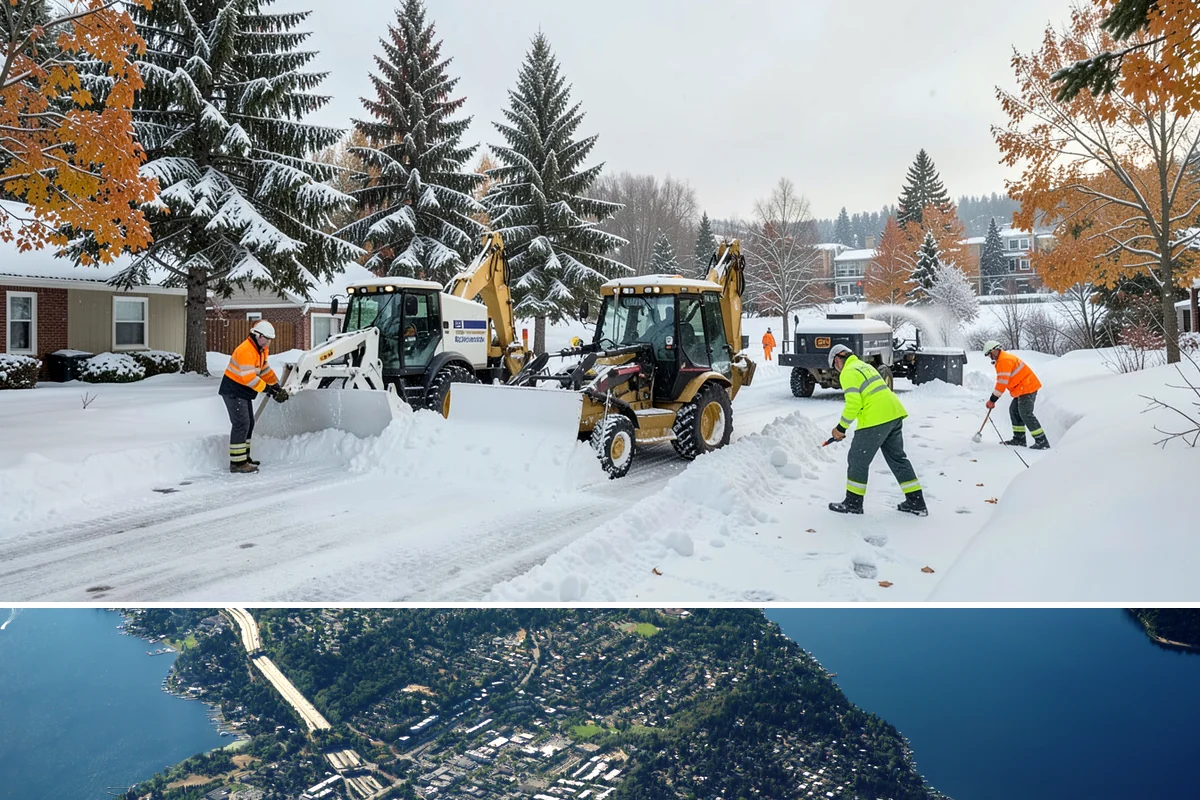 Asphalt Driveway Deicing in Mercer Island, King County, WA - Treat asphalt driveways during clear, cold nights after a thaw, the classic refreeze setup in the lowlands from December through...