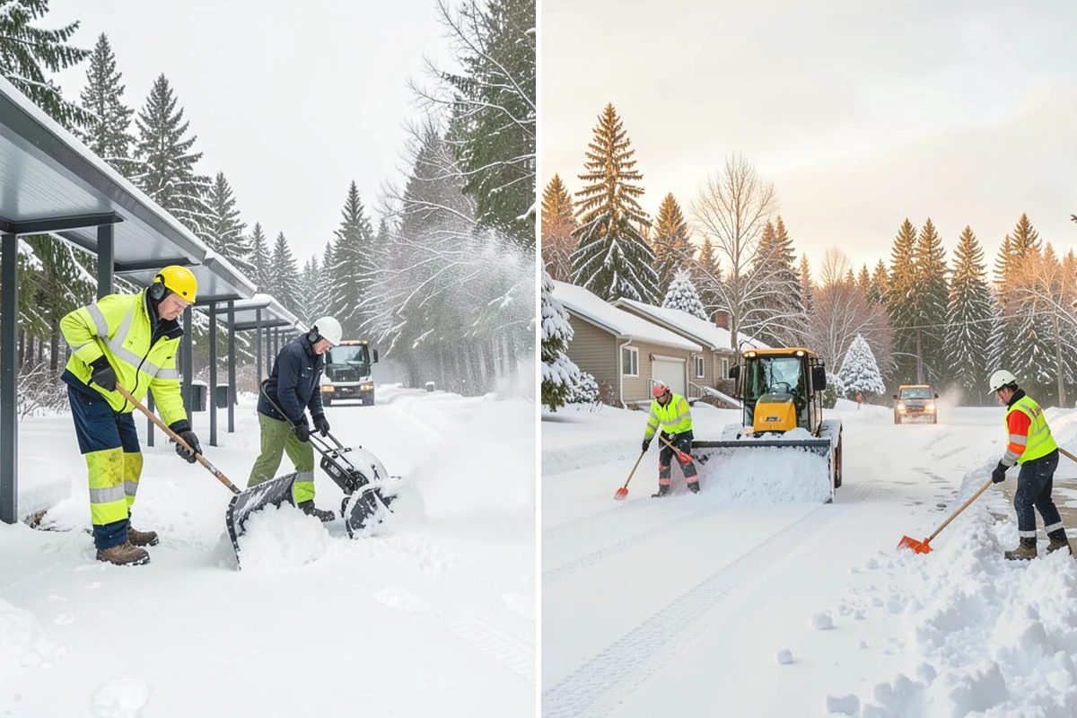 Asphalt Driveway Deicing in Mill Creek, Snohomish County, WA - Check the surface temperature and existing ice bond