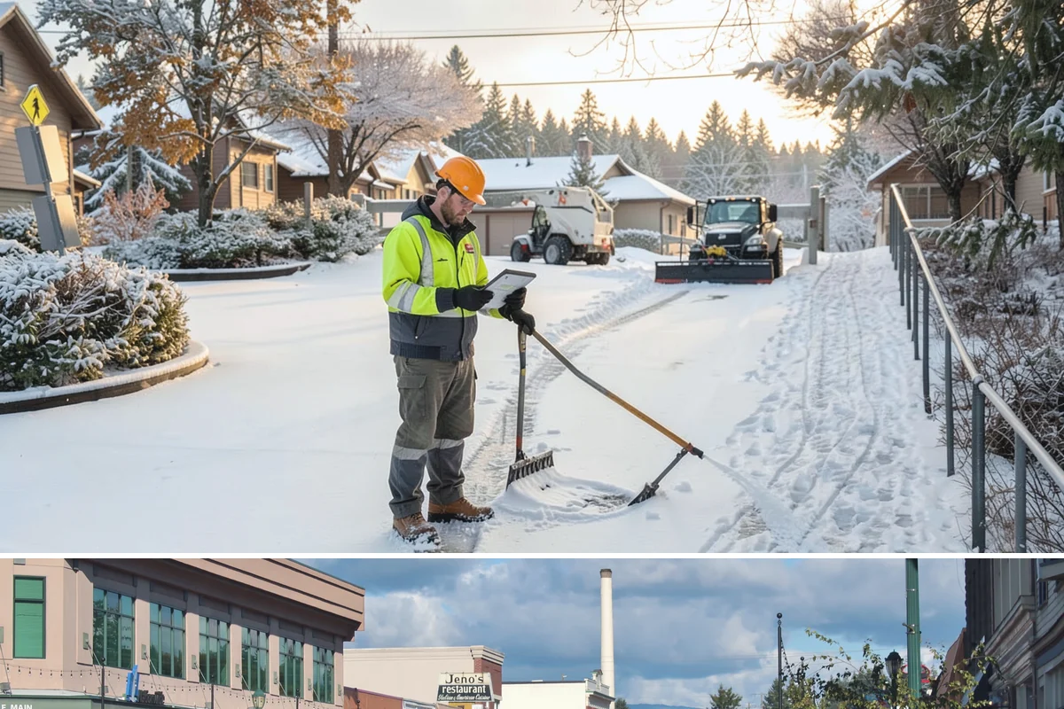Asphalt Driveway Deicing in Monroe, Snohomish County, WA - Treat asphalt driveways during clear, cold nights after a thaw, the classic refreeze setup in the lowlands from December through...