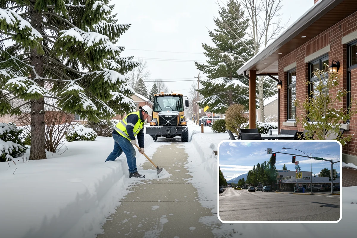 Asphalt Driveway Deicing in North Bend, King County, WA - Breaks the black ice that forms on asphalt after sunset