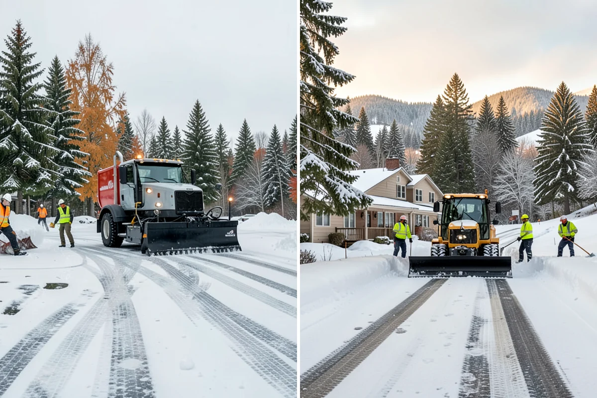 Asphalt Driveway Deicing in Pacific, King County, WA - Check the surface temperature and existing ice bond