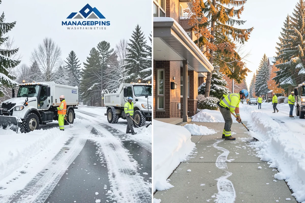 Asphalt Driveway Deicing in Renton, King County, WA - Check the surface temperature and existing ice bond