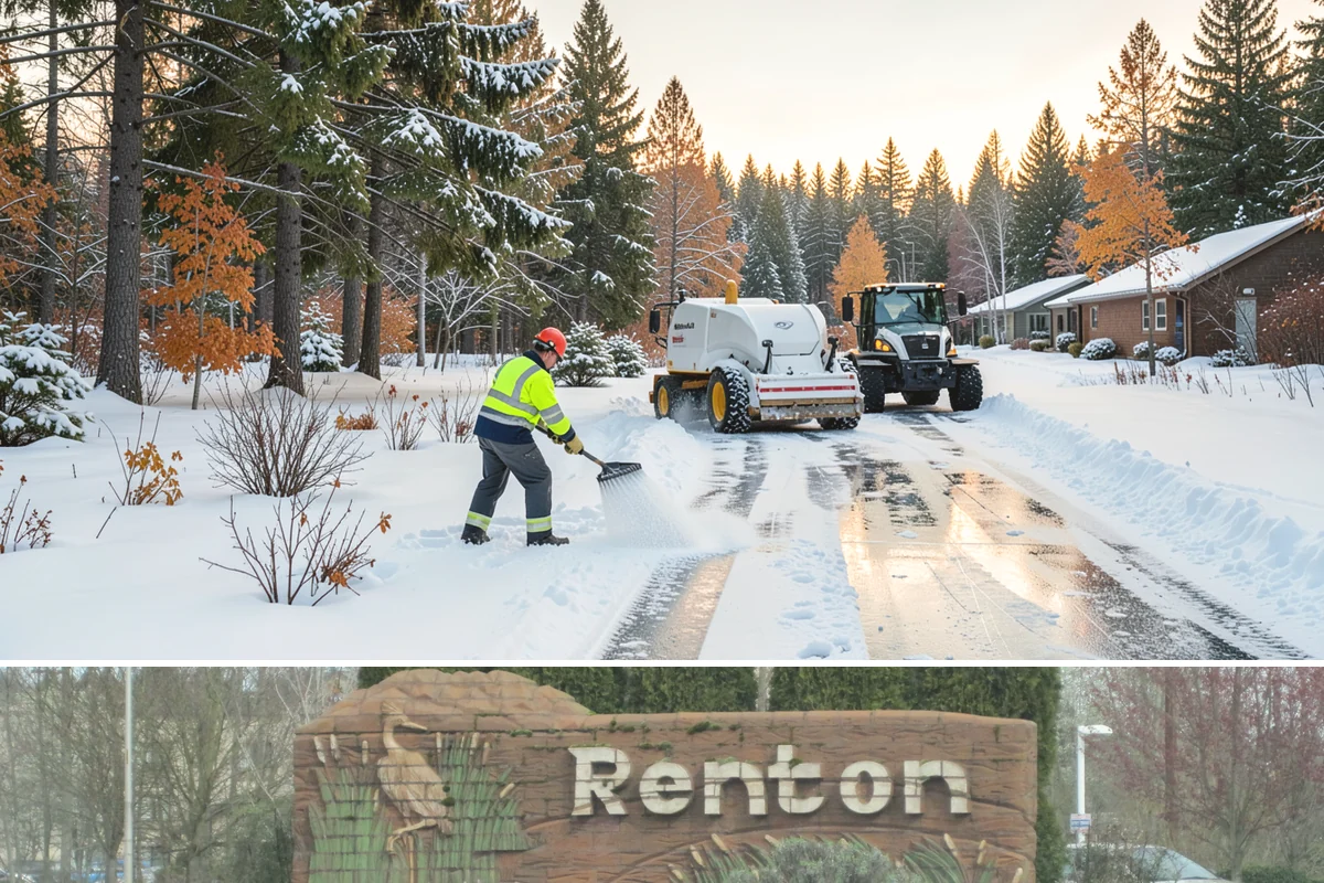 Asphalt Driveway Deicing in Renton, King County, WA - Treat asphalt driveways during clear, cold nights after a thaw, the classic refreeze setup in the lowlands from December through...