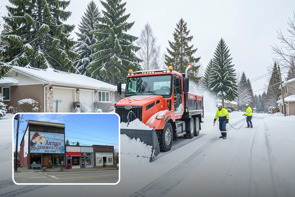 Asphalt Driveway Deicing in Ruston, Pierce County, WA - Breaks the black ice that forms on asphalt after sunset