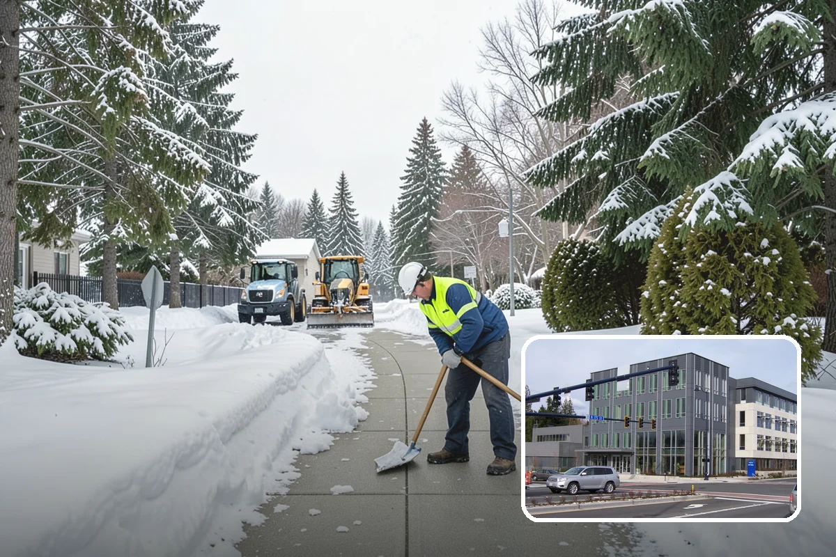 Asphalt Driveway Deicing in Shoreline, King County, WA - Breaks the black ice that forms on asphalt after sunset