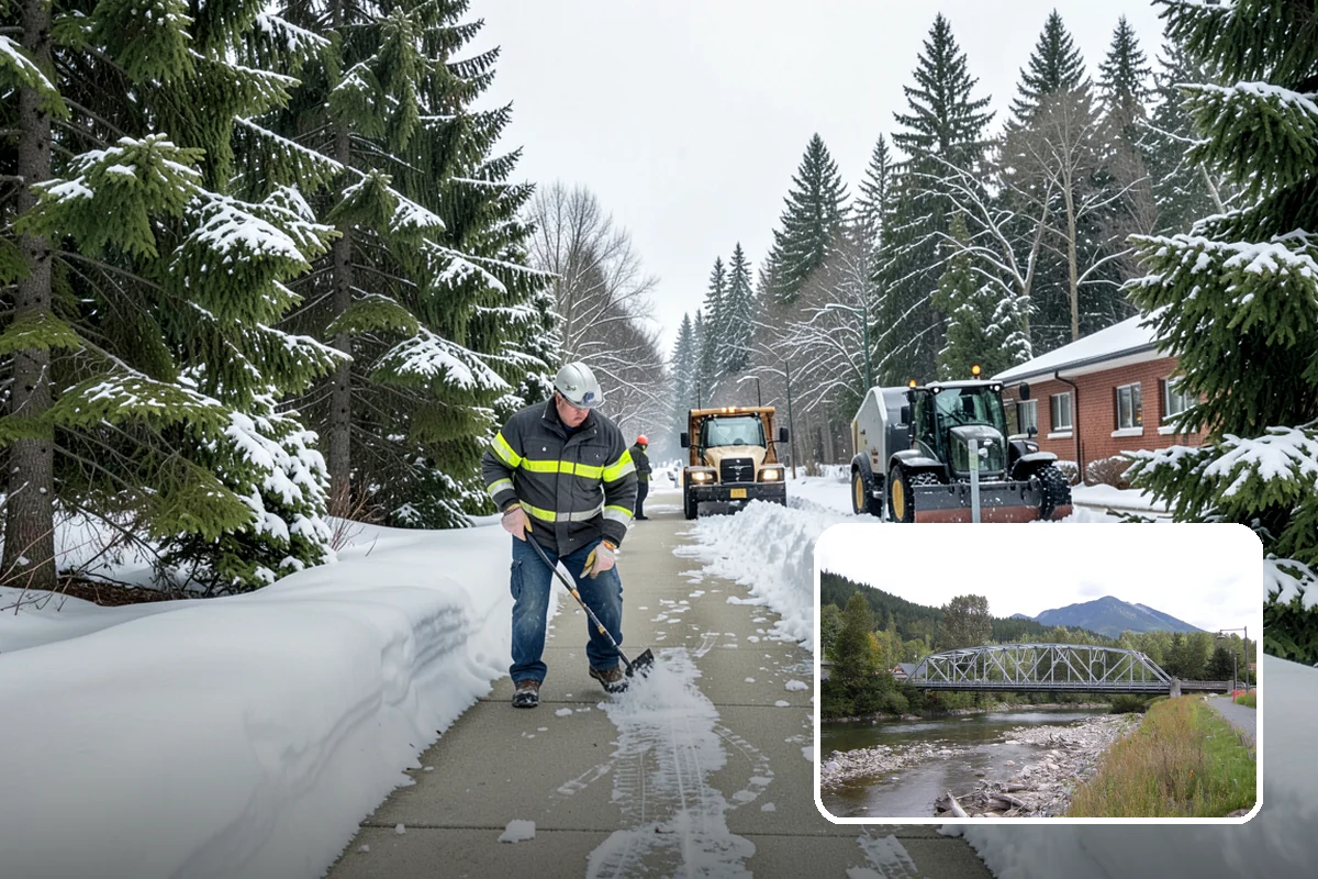 Asphalt Driveway Deicing in Skykomish, King County, WA - Breaks the black ice that forms on asphalt after sunset