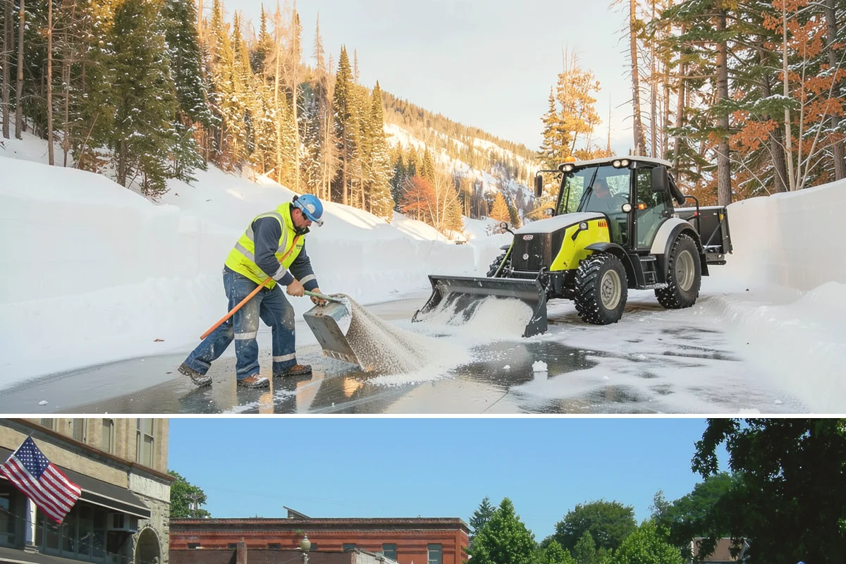 Asphalt Driveway Deicing in Snohomish, Snohomish County, WA - Treat asphalt driveways during clear, cold nights after a thaw, the classic refreeze setup in the lowlands from December through...