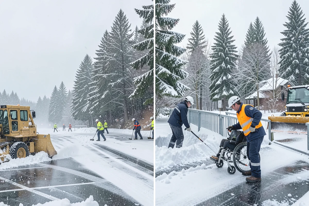 Asphalt Driveway Deicing in South Prairie, Pierce County, WA - Check the surface temperature and existing ice bond