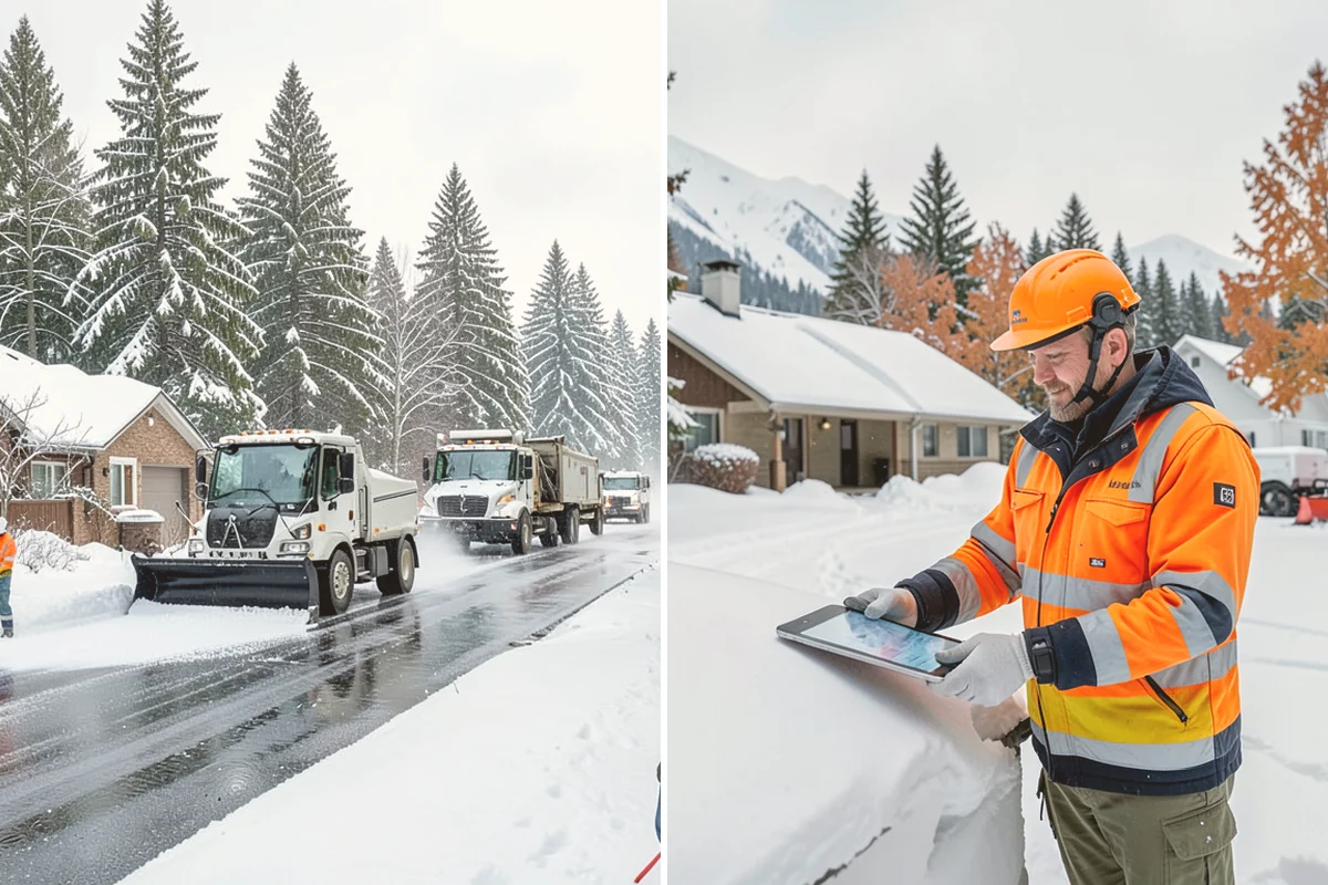 Asphalt Driveway Deicing in Stanwood, Snohomish County, WA - Check the surface temperature and existing ice bond
