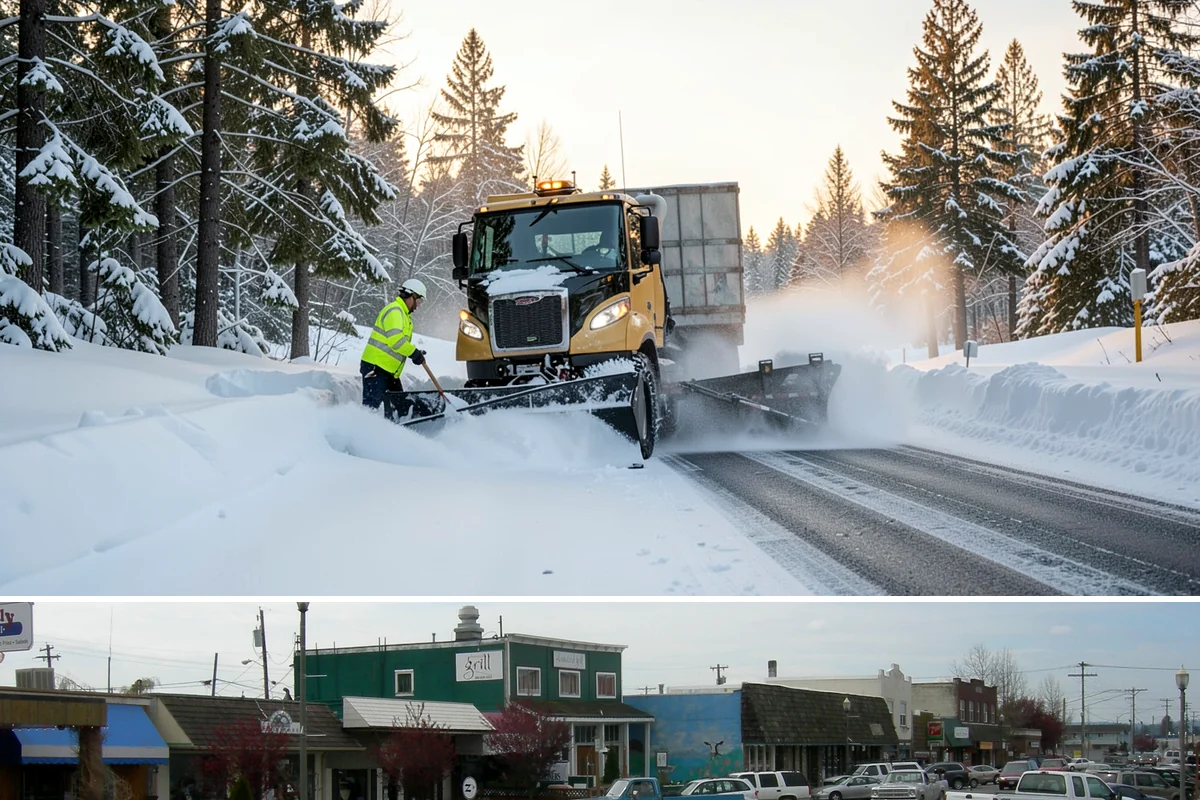 Asphalt Driveway Deicing in Stanwood, Snohomish County, WA - Treat asphalt driveways during clear, cold nights after a thaw, the classic refreeze setup in the lowlands from December through...