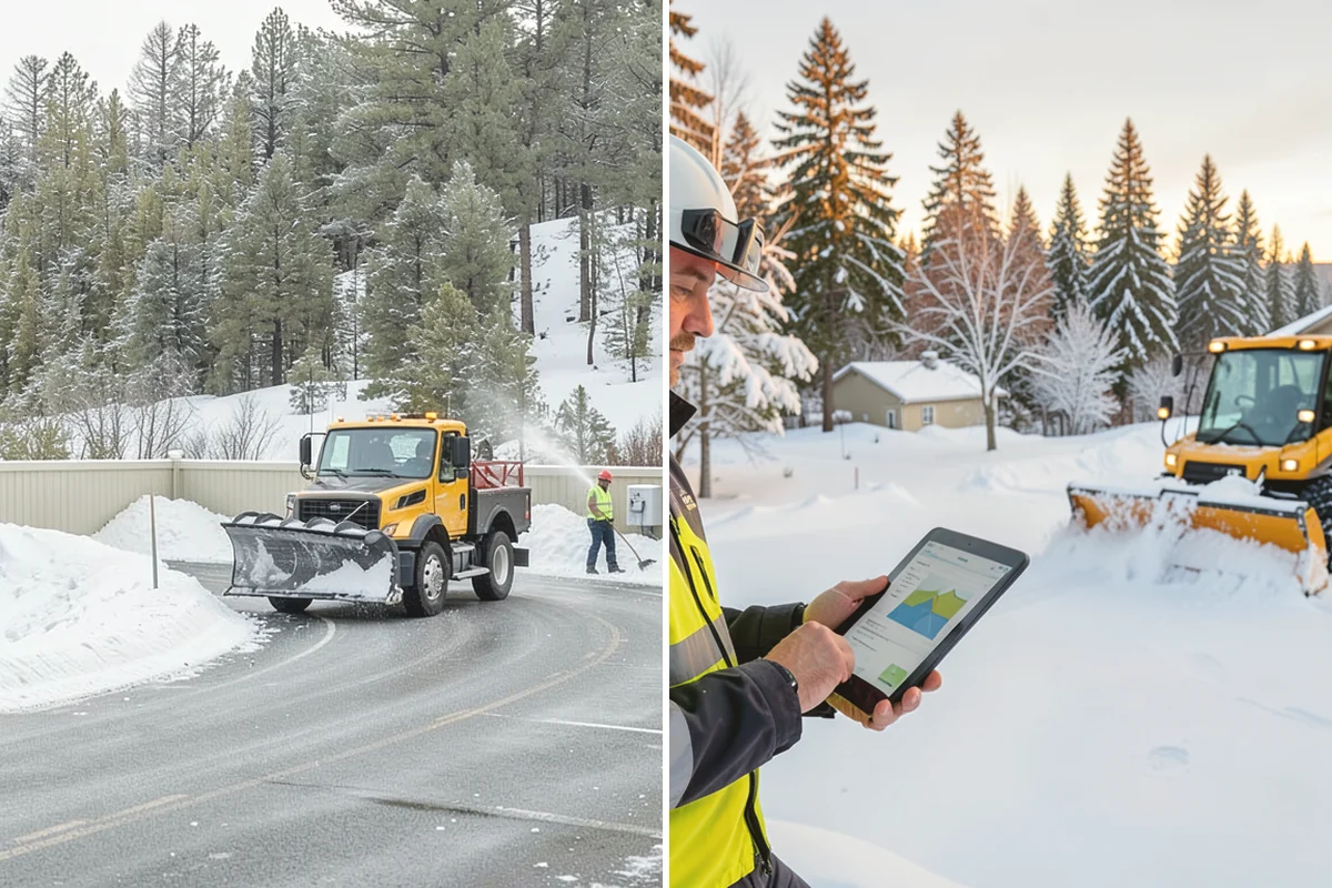 Asphalt Driveway Deicing in Steilacoom, Pierce County, WA - Check the surface temperature and existing ice bond