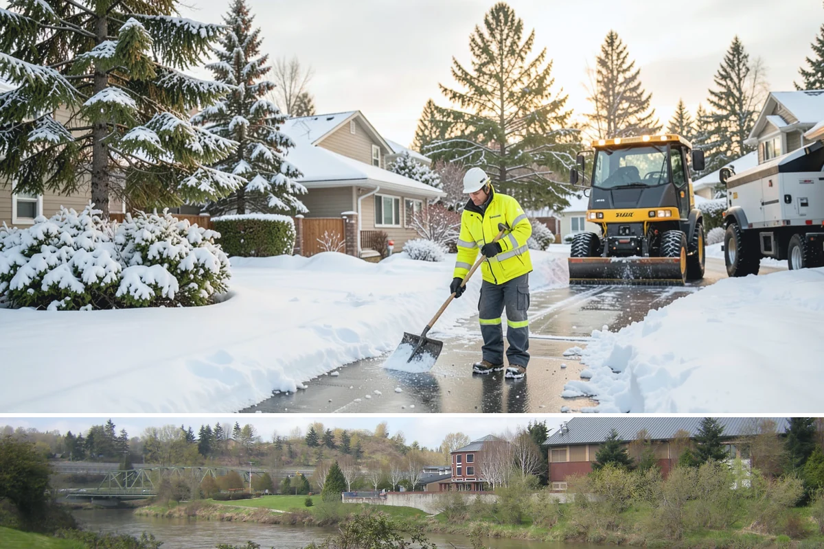 Asphalt Driveway Deicing in Tukwila, King County, WA - Treat asphalt driveways during clear, cold nights after a thaw, the classic refreeze setup in the lowlands from December through...