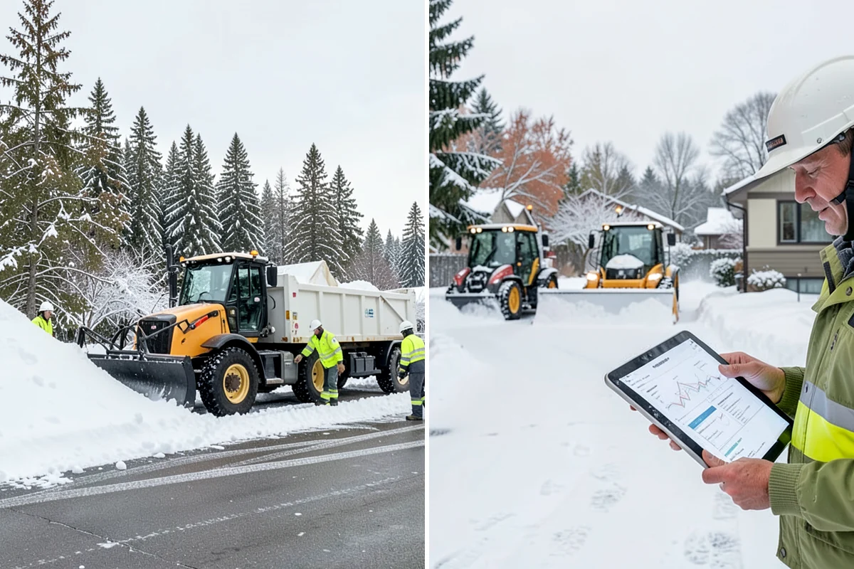 Asphalt Driveway Snow Removal in Arlington, Snohomish County, WA - We clear snow down to the asphalt