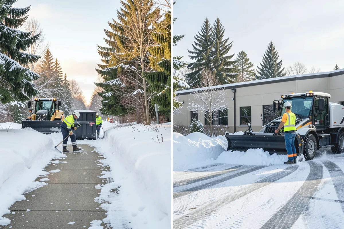 Asphalt Driveway Snow Removal in Auburn, King County, WA - We clear snow down to the asphalt