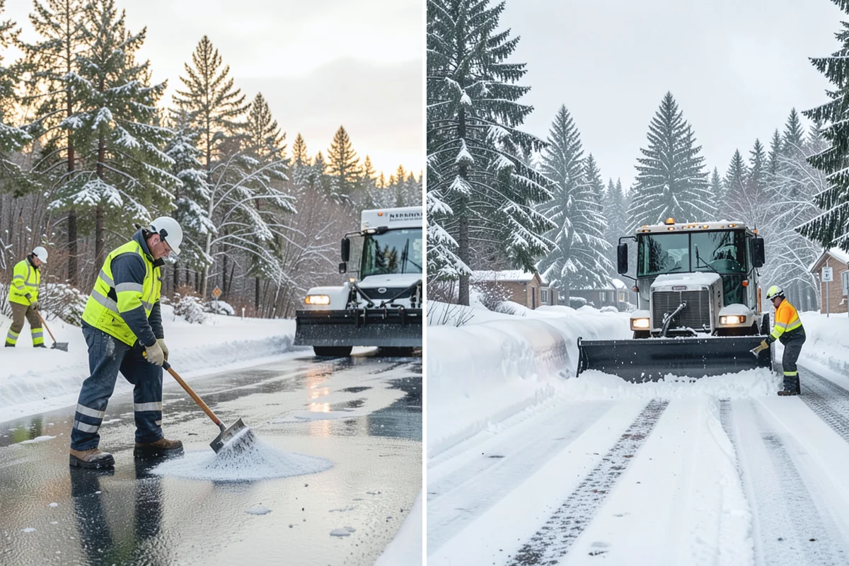 Asphalt Driveway Snow Removal in Bonney Lake, Pierce County, WA - We clear snow down to the asphalt