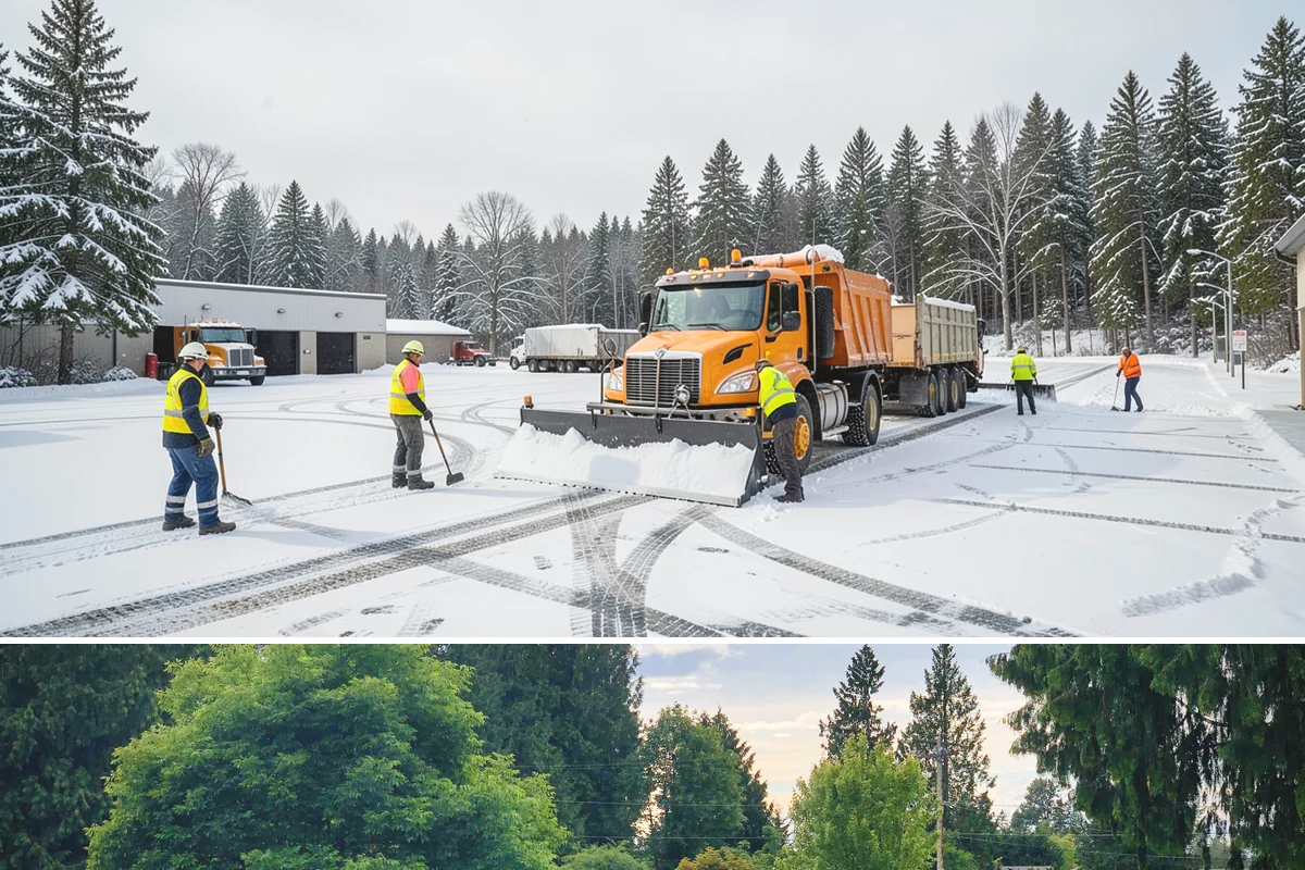 Asphalt Driveway Snow Removal in Bonney Lake, Pierce County, WA - Asphalt driveway service is most needed during the icy nights of midwinter.