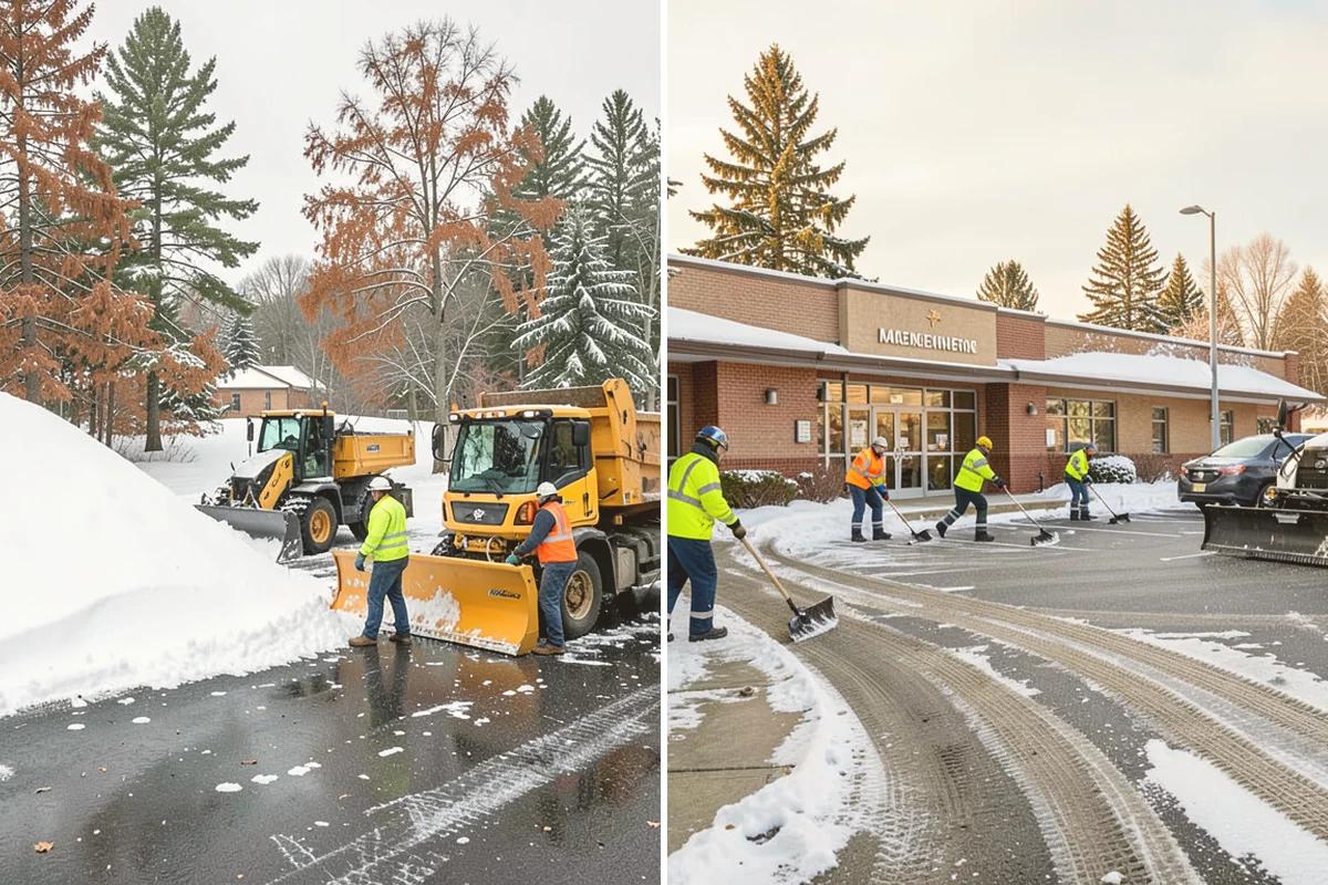 Asphalt Driveway Snow Removal in Bothell, King County, WA - We clear snow down to the asphalt