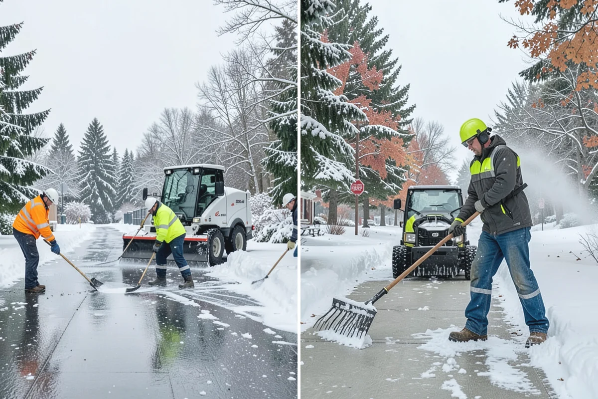Asphalt Driveway Snow Removal in Buckley, Pierce County, WA - We clear snow down to the asphalt